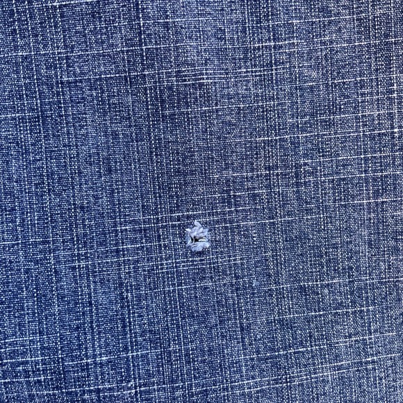 Marsh Landing Blue Denim Pencil Skirt Crosshatch Medium Wash Sz 10 Cowgirl Chic - Picture 11 of 11